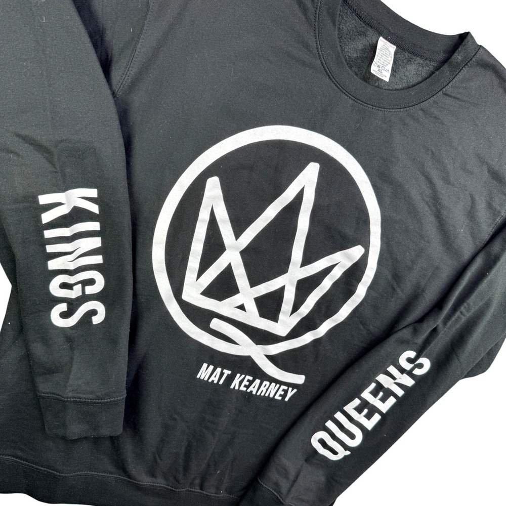Mat Kearney Sweatshirt Men XL Black Kings Queens Graphic Concert Band Tour‎